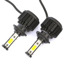 2 PCS X6 H7 36W 3600LM 6500K 4 COB LED Car Headlight Lamps DC 9-32V White Light(Black)