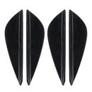 2 Pair Car Styling Body Head Side Light Lamp Frame Stick Cover Trim Car Styling Side Light Decoration Trim Cover Auto Accessories, Length: 13cm(Black)