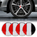 4 PCS Car-Styling Yemen Flag Pattern Wheel Hub Decorative Sticker, Diameter: 5.8cm