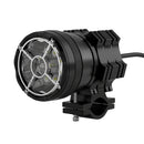 DC 9V-48V 5500LM 6000K 45W IP67 9 LED Lamp Beads Motorcycle Aluminum Alloy LED Headlight Lamps, Constantly Bright