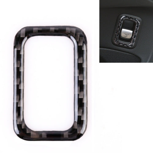 Car Carbon Fiber Tailgate Trunk Switch Button Decorative Sticker for Mercedes-Benz C-Class