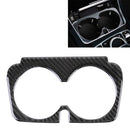 Car Carbon Fiber Water Cup Holder Decorative Sticker for Mercedes-Benz C-Class