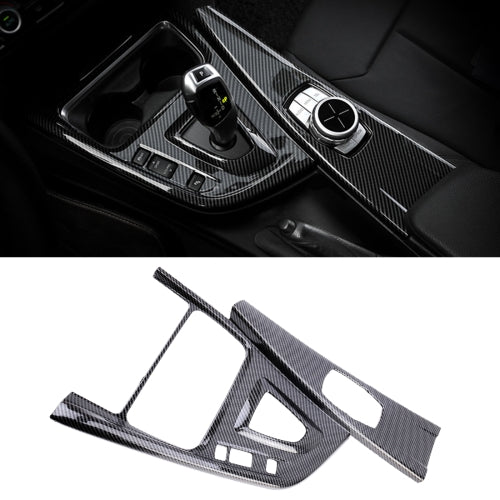 Car Carbon Fiber Texture Central Control Panel Cover Decorative Sticker for BMW 3 Series