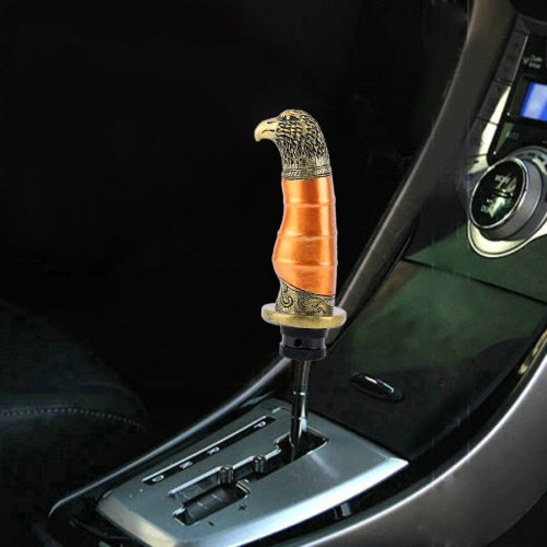 Universal Car Eagle Shape Metal Gear Shift Knob Modified Car Auto Transmission Shift Lever Knob(Gold)