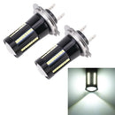2 PCS H7 DC9-16V / 8.2W / 6000K / 655LM Car Auto Fog Light 66LEDs SMD-2016 Lamps