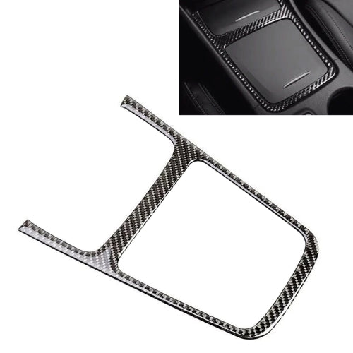 Car Carbon Fiber Central Control Panel Frame Decorative Sticker for Mercedes-Benz GLA