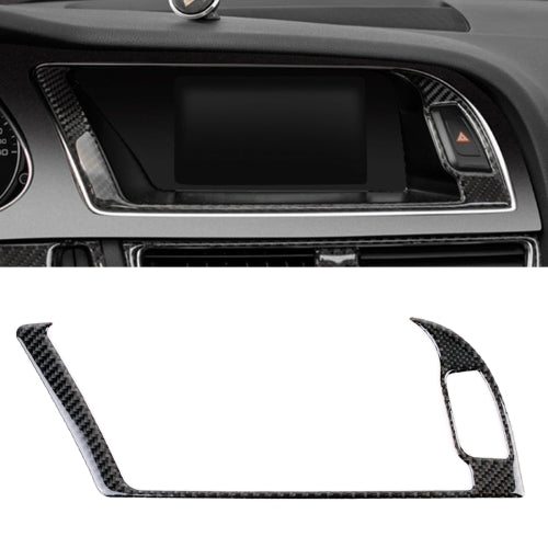Car Carbon Fiber Navigation Outer Frame Decorative Sticker for Audi A4L / A5 / Q5