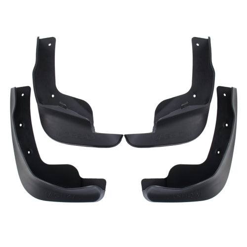 4 PCS Car Auto Semi-Rigid PVC Splash Flaps Mudguards Fender Guard for Nissan Qashqai 2016 Version