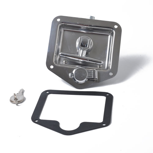 Folding T Handle Lock Stainless Steel Flush Mount Tool Box for Trailer / Yacht / Truck