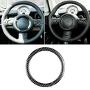Car Steering Wheel R Chassis Carbon Fiber Decorative Sticker for BMW MINI R55 / R56 / Countryman R60 / Paceman R61