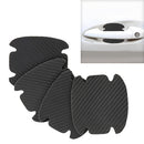 4 PCS Car-Styling Leather Carbon Fiber Texture Door Outer Handle Scratches Resistant Sticker