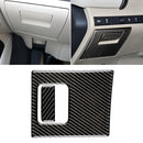 2 in 1 Car Carbon Fiber Main Driving Storage Box Handle Decorative Sticker for Toyota Eighth Generation Camry 2018-2019, Left Drive