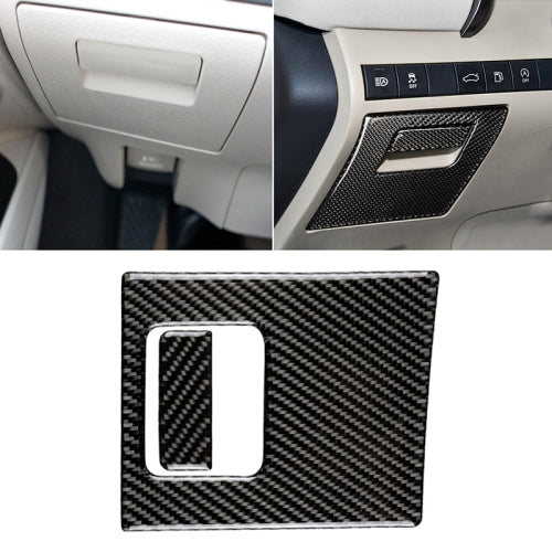 2 in 1 Car Carbon Fiber Main Driving Storage Box Handle Decorative Sticker for Toyota Eighth Generation Camry 2018-2019, Left Drive