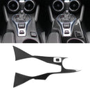 2 in 1 Car Carbon Fiber Central Control Gear Outer Frame Decorative Sticker for Chevrolet Camaro 2017-2019
