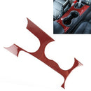 Car Carbon Fiber Water Cup Panel Decorative Sticker for Ford Mustang