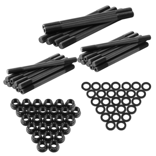 Car Cylinder Head Stud Kit for Dodge Cummins 24v Diesel 5.9L & 6.7L (1998-2018) (Black)