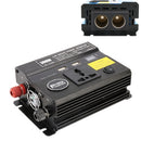 300W DC 24V to AC 220V Car Multi-functional 4488 Smart Power Inverter(Black)