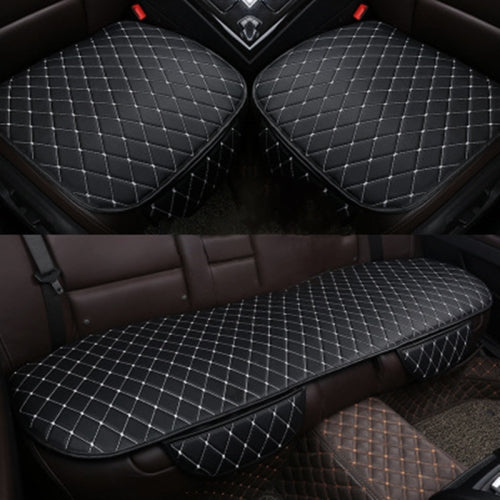 Car Seat Cushion Universal Simple Seat Cover Anti-slip Mat Auto Accessories (Black White)