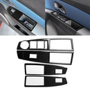 Car Carbon Fiber Window Lift Switch Panel Decorative Sticker for Chevrolet Cruze 2009-2015, Right Drive