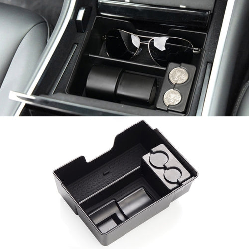 Central Control Single Layer Storage Box with Coin Grid for Tesla Model 3 / Y before 2021