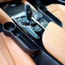 2 PCS Car Multi-functional Console Box Cup Holder Seat Gap Side Storage Box (Black)