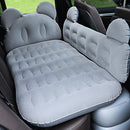 Universal Car Cartoon Travel Inflatable Mattress Air Bed Camping Back Seat Couch with Head Protector + Wide Side Baffle (Light Grey)