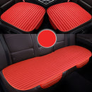3 in 1 Car Seat Cushion Free Binding Half Inclusive Seat Mat Set (Red)
