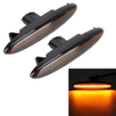 2 PCS DC12V / 5W Car LED Dynamic Blinker Side Lights Flowing Water Turn Signal Light for Lexus, Amber Light (Black)