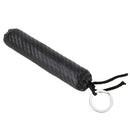 Car Carbon Fiber Leather Keychain