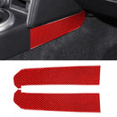 Car Carbon Fiber Central Control Side Gear Position Decorative Sticker for Subaru BRZ / Toyota 86 2013-2020, Left and Right Drive Universal (Red)