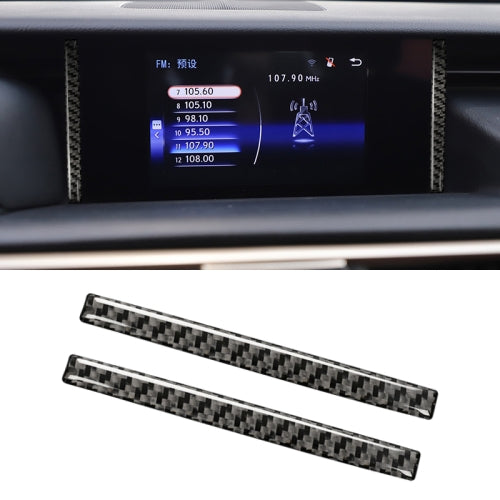 Car Carbon Fiber Navigation Decorative Sticker for Lexus IS250 2013-, Left Drive