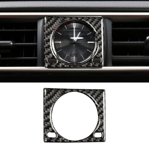 Car Carbon Fiber Clock Box Decorative Sticker for Lexus IS250 2013-, Left Drive