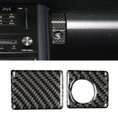 Car Carbon Fiber Storage Box Switch Decorative Sticker for Lexus IS250 2013-, Left Drive