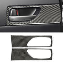 Car Carbon Fiber Rear Door Handle Decorative Sticker for Lexus IS250 2013-, Left Drive
