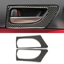 Car Carbon Fiber Front Door Handle Decorative Sticker for Lexus IS250 2013-, Left Drive B Style