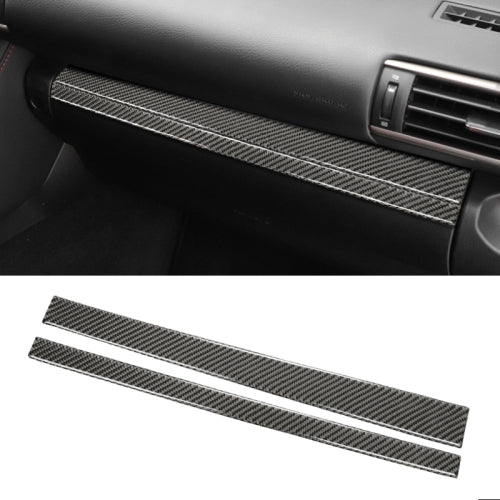 Car Carbon Fiber Storage Box Decorative Strip for Lexus IS250 2013-, Left Drive