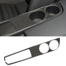 Car Carbon Fiber Water Cup Holder Panel Decorative Sticker for Lexus IS250 2013-, Left Drive