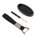 Car Flocking Plastic Key Protective Cover Four Buttons for Nissan X-TRAIL / Teana / Qashqai / Sylphy / Tiida, Style 2 (Black)