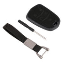 Car Flocking Plastic Key Protective Cover Five Buttons for Cadillac(Black)