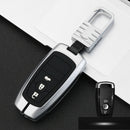 Car Luminous All-inclusive Zinc Alloy Key Protective Case Key Shell for Ford G Style Smart 3-button (Silver)