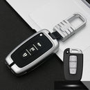 Car Luminous All-inclusive Zinc Alloy Key Protective Case Key Shell for Hyundai E Style Smart 3-button (Silver)