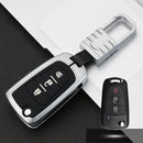 Car Luminous All-inclusive Zinc Alloy Key Protective Case Key Shell for Great Wall Folding 3-button (Silver)