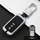Car Luminous All-inclusive Zinc Alloy Key Protective Case Key Shell for Honda A Style Smart 3-button (Silver)