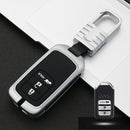 Car Luminous All-inclusive Zinc Alloy Key Protective Case Key Shell for Honda H Style Smart 3-button (Silver)