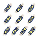 10 PCS 41mm DC12-24V / 1W / 6000K / 60LM 18LEDs SMD Car Reading Lamp Dome Light