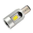 BA20D DC12-80V / 20W / 6000K / 2000LM Motorcycle Headlight with Angel Eyes (Red)