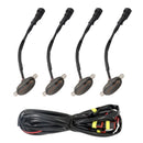 DC12V / 6W 4 in 1 Front Grille Warning Light for Ford Raptor F150 2017-2019 (Black)