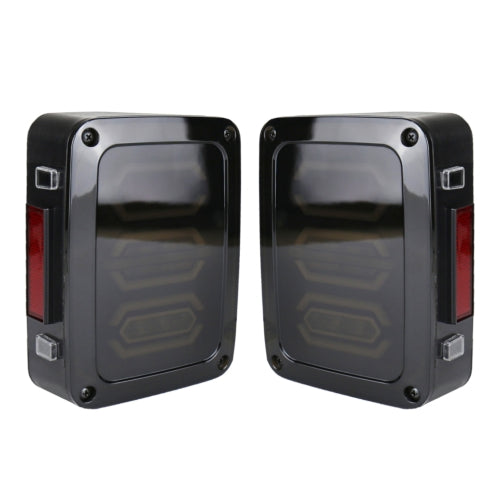 1 Pair 15W DC 12V IP67 4 in 1 Car LED Tail Lights / Driving Lights / Brake Lights/Turn Reverse, US Version