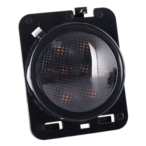 8W DC 12V Car SUV Refit LED Wheel Eyebrow Turn Signal for Jeep Wrangler JK 07-17, Specification: Smoke Black Without Aperture