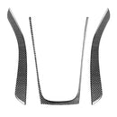 3 in 1 Car Carbon Fiber Gears Panel Decorative Sticker for Audi A5 Hard Top 2008-, Left and Right Drive Universal